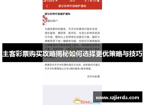 主客彩票购买攻略揭秘如何选择更优策略与技巧